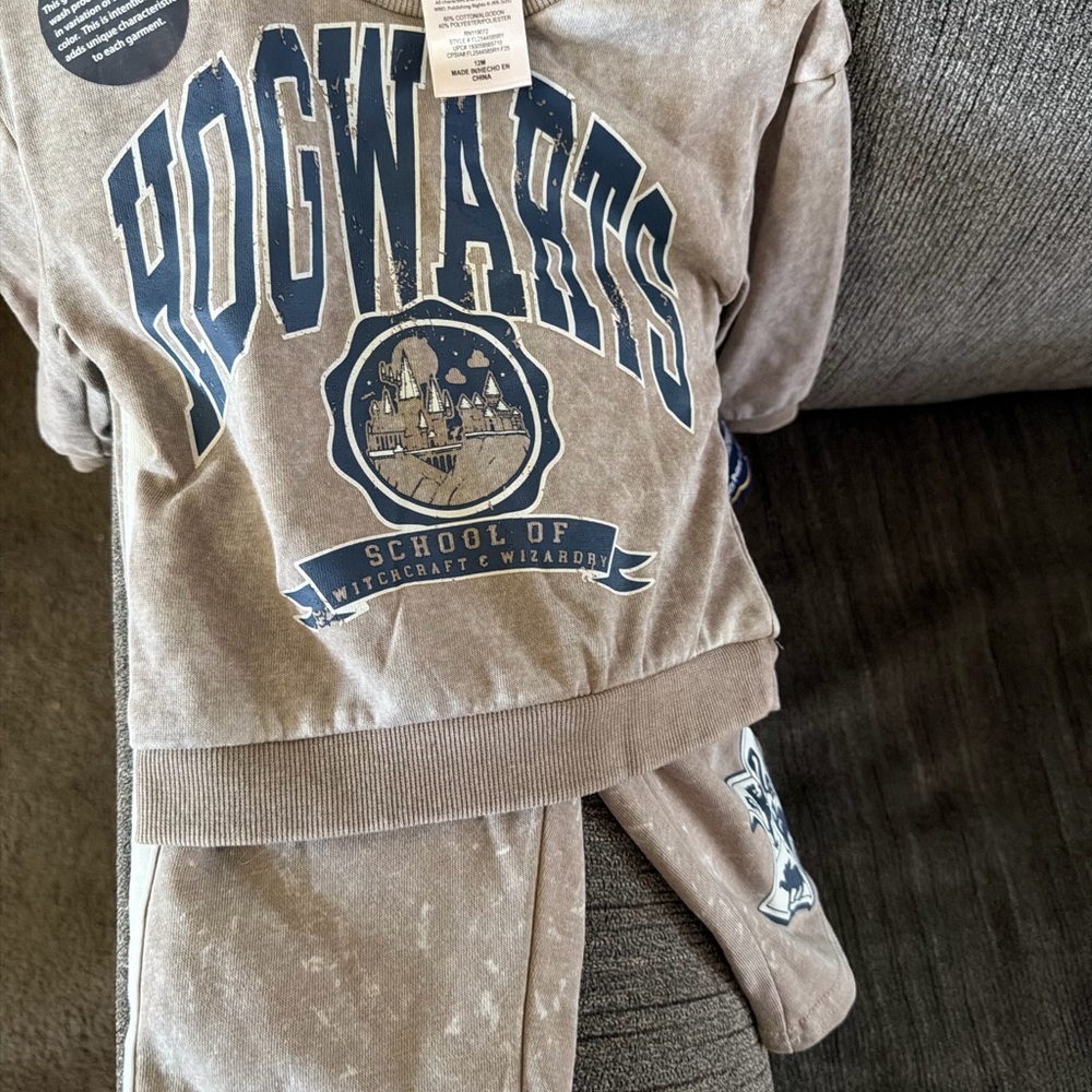 Warner Bros. Hogwarts Kids Matching Set in Brown and Navy